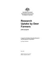 A REVIEW OF RESEARCH UPTAKE BY DEER FARMERS