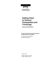 ADDING VALUE TO VENISON FOREQUARTERS