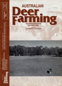 Australian Deer Farming Magazine Cover 2007 03