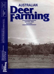 Australian Deer Farming Magazine Cover 2009 09