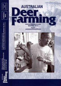 Australian Deer Farming Magazine Cover 2010 08