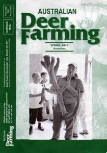 Australian Deer Farming Magazine Cover 2010 11