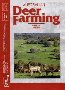 Australian Deer Farming Magazine cover 2012 11