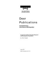 DEER PUBLICATIONS - COMPREHENSIVE INTERNATIONAL BIBLIOGRAPHY