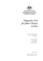 DIAGNOSTIC TESTS FOR JOHNES DISEASE
