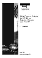 RESEARCH IN PROGRESS -1997-1998