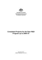 RESEARCH IN PROGRESS -2006-2007