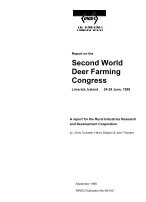SECOND WORLD DEER FARMING CONGRESS