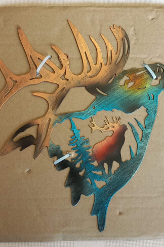 Metal Wall decoration - Elk Design