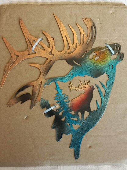 Metal Wall decoration - Elk Design