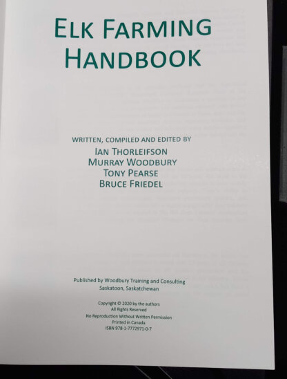 Elk Farming Handbook