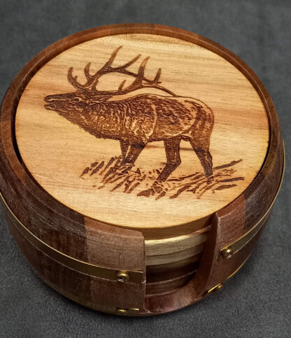 Stag Coaster Set