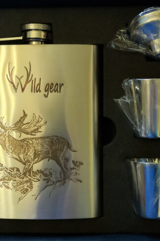 hip flask fallow buck design